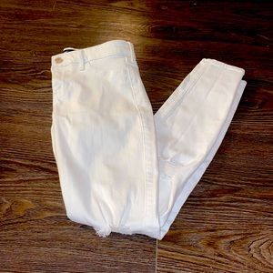 Ripped White Jeans